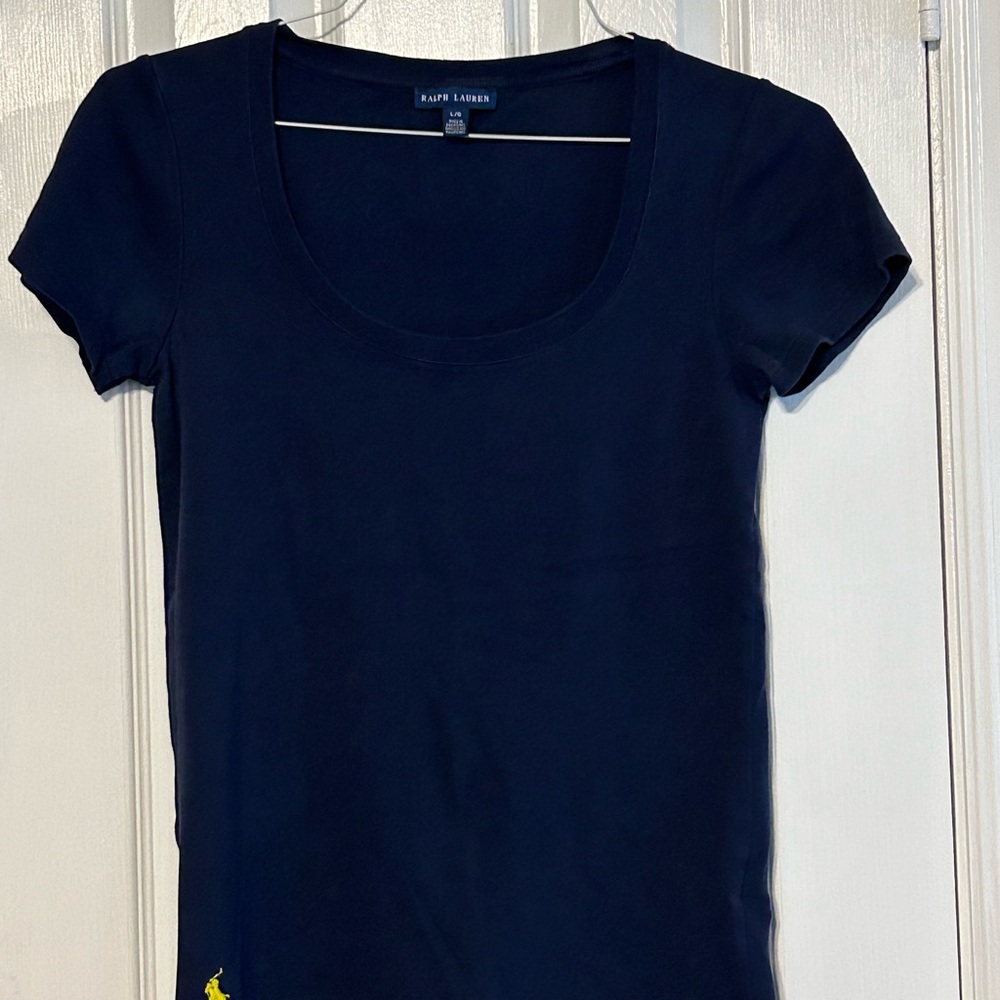 Ralph Lauren Blue Fitted Short Sleeve T-Shirt